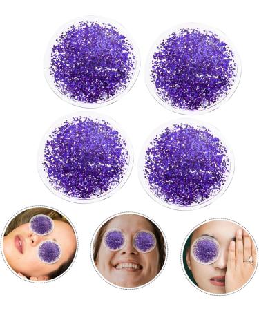 Angoily 2 Pairs Gel Eye Mask Round Cold Hot Eye Cover Cooling Eye Cover Women Eye Covers Reusable Eye Sleep Patch Under Eye Pad Fatigue Relaxing Eye Pads Summer Purple PVC Ice Cream - Buy Online on GoSupps.com