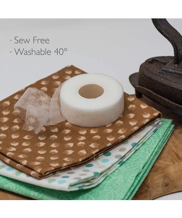 KORBOND Fabric Hemming Fusing Tape 3/4 Inch x 22 Yards - Iron On, No Sewing Required - Adhesive Web for Bonding - White 20M x 2CM - Buy Online on GoSupps.com