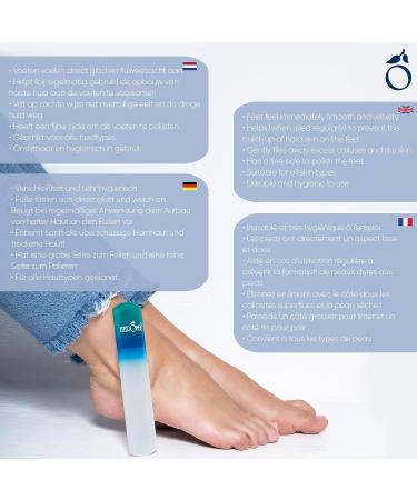 Herome Foot Care Glass Pedicure File - 2 Grits | Gentle Callus & Dry Skin Removal for Smooth Feet - Buy Online on GoSupps.com