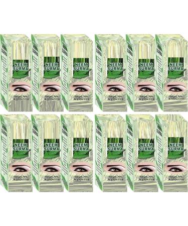 RUVA Neem Surma: 725 mg pack of 12 your natural shield for pollution-free eye care.