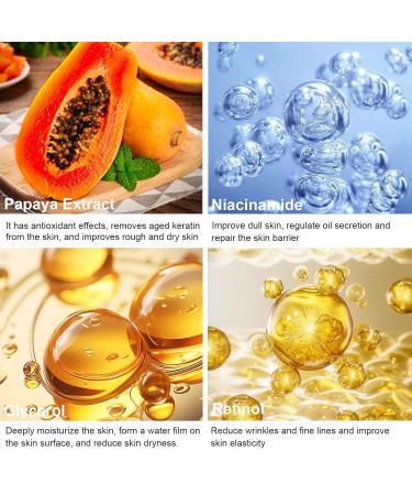 INSEEK Papaya Cream for Face Hydrating Papaya Face Cream with Natural Extract Long-Lasting Deeply Moisturizes & Nourish Skin Lightweght and Fast-Absorbing Gentle Formula for All Skin Types - Buy Online on GoSupps.com