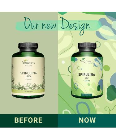 Organic Spirulina Vegavero 1000mg | 270 Tablets | Vegan | Rich in Protein, Vitamins & Minerals - Buy Online on GoSupps.com