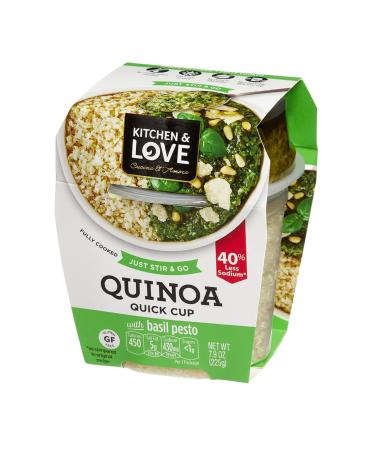 Kitchen & Love Basil Pesto Quinoa Quick Meal 6-Pack | Gluten-Free Ready-to-Eat No Refrigeration Required