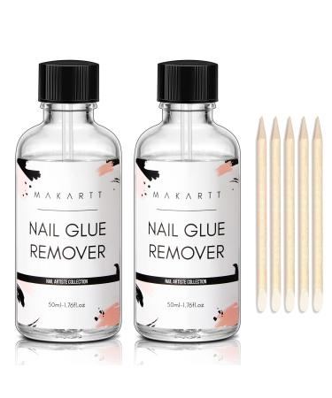 Makartt nail glue remover kit - 2 pieces nail glue remover 100 ml without acetone professional nail glue remover for nail tip art nail 2 50ml nail glue remover set - Buy Online on GoSupps.com
