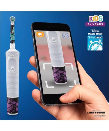 Oral-B Kids Electric Toothbrush Disney Buzz Lightyear Handle | Ages 3 and Up | White (Pack of 1) - Buy Online on GoSupps.com