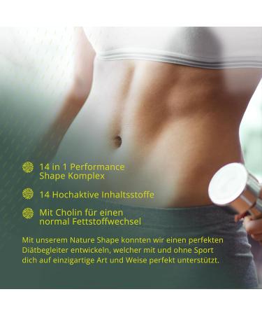 Nature Shape 14 in 1 Metabolism Complex - High-Dose Vegan Diet Support with Chili Ginger Green Coffee Bitter Melon & Garcinia - 90 Capsules for Optimal Performance - Buy Online on GoSupps.com