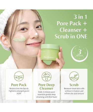 Green Grape 3-in-1 Gelato Pore Pack Cleanser | Korean Skin Care Mud Mask & Exfoliating Scrub | No Tightness | 100ml - Buy Online on GoSupps.com