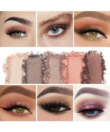 Miniling 10 Colors Eyeshadow Palette - High Pigmented Matte Nude Shades with Professional Brush | Long Lasting & Blendable Neutral Eye Makeup - Easy Application - Buy Online on GoSupps.com