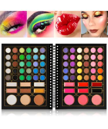 DE'LANCI 78 Color Eyeshadow Palette Gift Set - Professional, Highly Pigmented Makeup for Women, Girls, and Teens - All-in-1 Eyeshadow, Lipstick, Blush, Contour, Highlighter - Buy Online on GoSupps.com