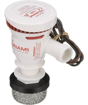 Attwood 4253-7 T-500 Tsunami Recirq Aerator Kit - 500 GPH, Stainless Steel Strainer - Buy Online on GoSupps.com