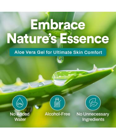 ATAMAZE 500 ml Pure Aloe Vera Gel for Hair and Skin Hydrating & Non-Sticky Soothes Scalp and Skin No Strong Scent Lightweight & Fast-Absorbing Pure Aloe Vera Gel for Body glass bottle. - Buy Online on GoSupps.com