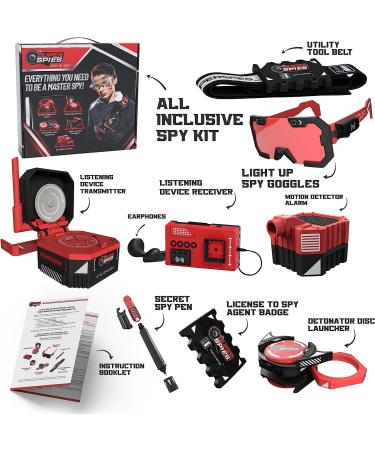 STICKY LIL FINGERS SuperSpies Secret Agent Spymaster Kit - Kids Spy Gear Ninjas Toys Detective Kit Ages 8-12 - Buy Online on GoSupps.com