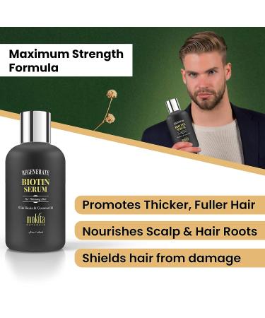 Mokita Naturals Hair Growth Serum - Paraben-Free Biotin Serum for Men and Women - Supports Hair Growth on All Hair Types - 4oz - Buy Online on GoSupps.com
