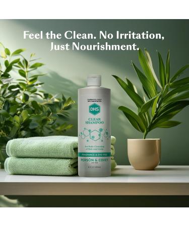 DHS Clear Shampoo 16 oz - Gentle Formula for Sensitive Scalp - Pack of 1 - Buy Online on GoSupps.com