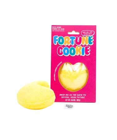 Gift Republic Fortune Cookie with Hidden Message Bath Bomb Milk and Honey Scent 100 Grams  Multicoloured