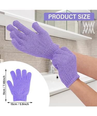 Sibba Double-Sided Peeling Shower Gloves | Natural Body Exfoliation & Luffa Washcloths | Soft Skin Remover & Bath Accessories | International Shipping Available - Buy Online on GoSupps.com