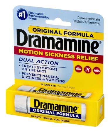 Dramamine Non-Drowsy Naturals Motion Sickness Relief - 12 Count - Buy Online on GoSupps.com