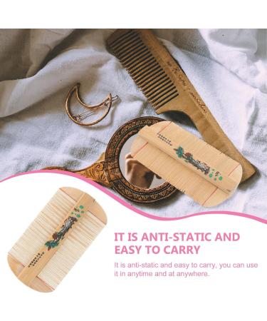 2 pi ces Peigne Bambou Dense Peigne Portable Anti-pellicules et D m lant Massage Du Chevelu pour Soins Capillaires - Buy Online on GoSupps.com
