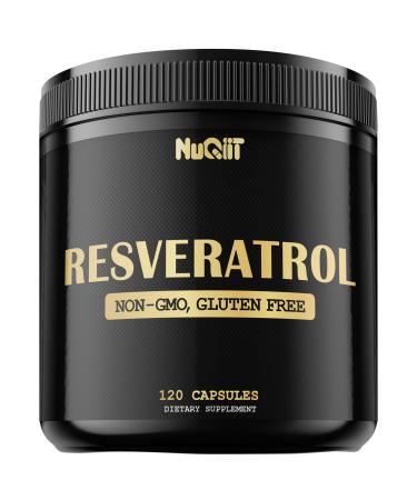 NUQIIT Trans Resveratrol 1000mg Supplement - Impressive Benefits for Immune System Energy Production & Heart Health Support - 120 Vegan Capsules for 2 Months