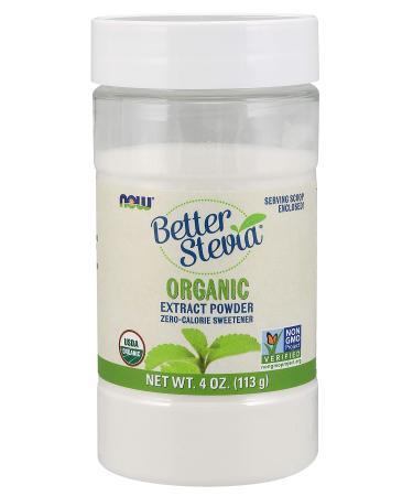 Now Foods BetterStevia Organic Extract Powder - 4 oz. 3 Pack