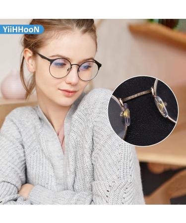 Glasses Nose Pads Kit 60 Pairs Silicone Eyeglasses Nose Pads Transparent Replacement Nose Pads Glasses Repair Kit with Glasses Screws and Tweezers Micro Screwdriver Cleaning Cloth - Buy Online on GoSupps.com