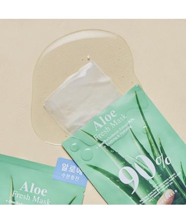BRING GREEN ALOE 90% Fresh Mask (10 Count) - Daily Skincare Facial Mask for Sensitive Skin - Buy Online on GoSupps.com