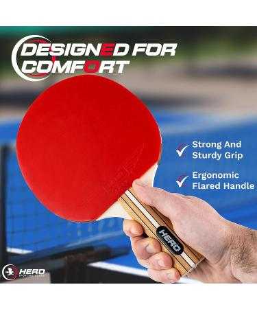 Premium Ping Pong Paddles Set of 4 with Balls and Carrying Case - High Performance 3-Star Table Tennis Set - Buy Online on GoSupps.com