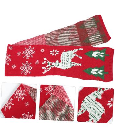 Amosfun Christmas Scarf for Kids | Perfect Gifts for Children | Stylish 124x19cm Knit Scarf for Men & Women | Holiday Tree Design - Buy Online on GoSupps.com
