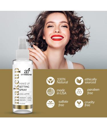 Artnaturals Make-Up Setting Spray 4oz | Long-Lasting Finish & Hydration - Buy Online on GoSupps.com