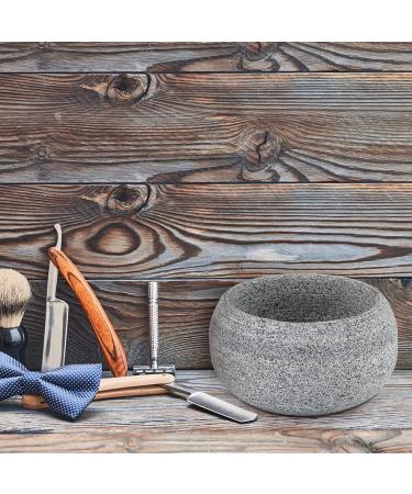 MDLUU Granite Shaving Bowl - Natural Shaving Soap and Cream Bowl for Men's Wet Shave - 3.5 Inch Diameter - Buy Online on GoSupps.com