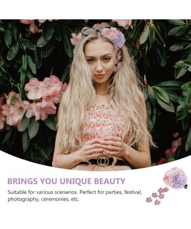 Lurrose Flower Hair Clip with Tassel: Purple Pearl Barrette for Hanfu Cosplay - Buy Online on GoSupps.com