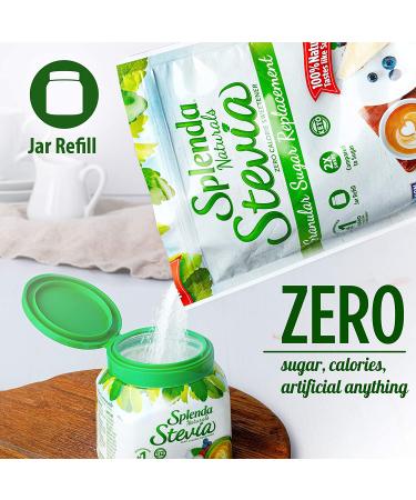 SPLENDA Naturals Stevia Zero Calorie Sweetener Refill - 16 oz Jar - Buy Online on GoSupps.com