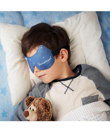 Sureio 4 Pairs Boys Sleep Eye Mask - Cute Cartoon 3D Contoured Blackout Blindfold for Kids, Men, Women - Travel Night Masks with Planet, Rocket, Frog Patterns (Blue/Green) - Buy Online on GoSupps.com
