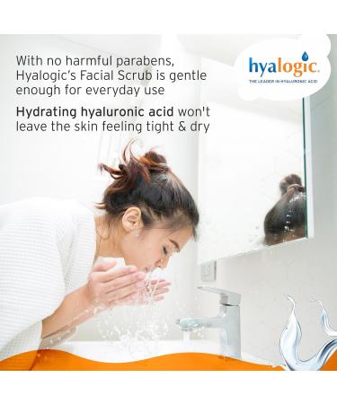 Hyalogic Episilk Facial Scrub - Gentle Exfoliating Face Wash with Hydrating Hyaluronic Acid | Daily Deep Cleanser & Makeup Remover - 130g - Buy Online on GoSupps.com