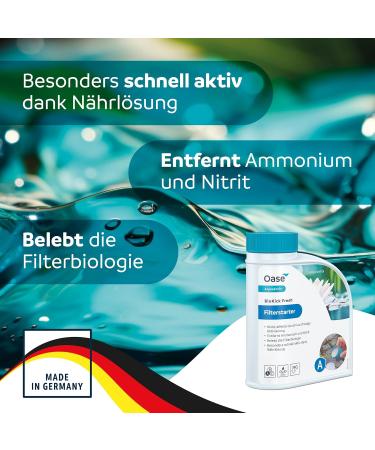 OASE 43145 Aquaactiv Biokick Fresh 500 ml - Starter Bacteria for Ponds Fish Ponds & Swimming Ponds | Optimizes Water Quality for 10 000 L - Buy Online on GoSupps.com