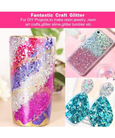 Aslanka Holographic Blue Chunky Glitter Sequins - Perfect for Body Art Festival Decorations & DIY Crafts - Buy Online on GoSupps.com