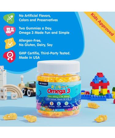 Iron Gummies 2 Pack + Kids Omega 3 Gummies 2 Pack - Buy Online on GoSupps.com