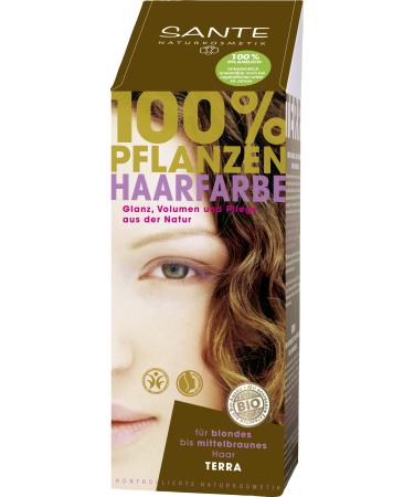 SANTE Natural Cosmetics Plant Hair Color Powder Terra - Brown Henna Powder 100 g (1 pack) terra 100 g (1 pack) - Buy Online on GoSupps.com
