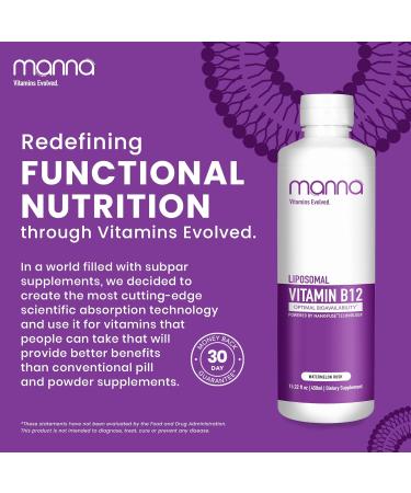 Manna Liposomal Vitamin B12 - Premium Absorption & Energy Support - Buy Online on GoSupps.com