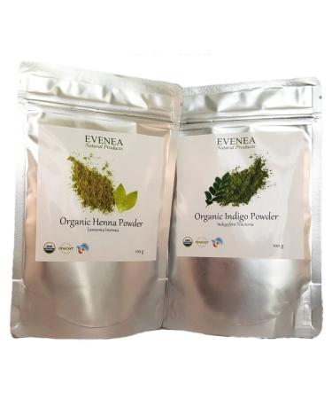 100g Pure Organic Henna + 100g Pure Organic Indigo (India) - Buy Online on GoSupps.com