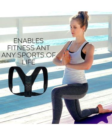 Posture Corrector for Women & Men | Adjustable Back Straightener for Neck Back & Shoulder Pain Relief | Breathable Support - Buy Online on GoSupps.com