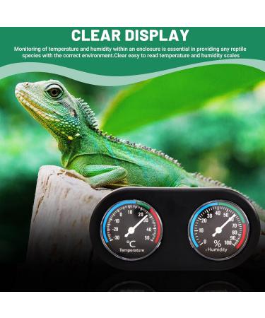 Kqcibz Reptile Tank Thermometer Hygrometer Temperature Humidity Monitor for Vivarium Terrarium - Buy Online on GoSupps.com