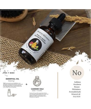 Rustic Remedy Organic Rosemary Castor & Avocado Oil | Growth & Frizz Repair Treatment (2 oz) | Natural Pure Oil for Dry Damaged Hair - Buy Online on GoSupps.com