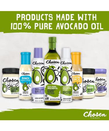 Chosen Foods Avocado Oil-Based Classic Mayonnaise 24 fl oz - Gluten & Dairy Free | Low-Carb Keto & Paleo Diet Friendly | Made with Cage Free Eggs - Buy Online on GoSupps.com