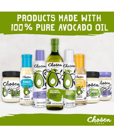 Chosen Foods Wasabi Mayonnaise Avocado Oil-Based, Gluten & Dairy Free, Paleo Diet Friendly (8 fl oz) - Buy Online on GoSupps.com