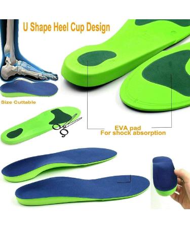 Orthotic Insoles for Arch Support & Heel Pain Relief | Plantar Fasciitis Treatment (5-6.5 UK) - Buy Online on GoSupps.com