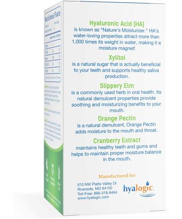 Hyalogic HyaMints Breath Mints for Dry Mouth - Natural Sugar-Free Mint Freshener with Hyaluronic Acid, Cranberry Extract, Xylitol - 60 Count - Buy Online on GoSupps.com