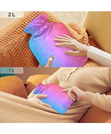 Blue-Red Gradient Heat Bottle | 1L Hot Water Bottle for Pain Relief | Ideal for Women Girls & Children - Buy Online on GoSupps.com