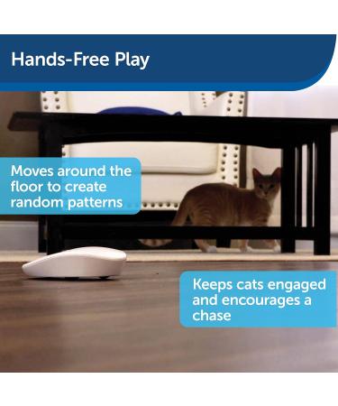PetSafe Laser Tail Automatic Laser Light Interactive Playtime For Cats Moving Cat Toy White - Buy Online on GoSupps.com