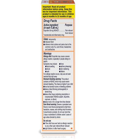 Infants' Motrin Berry Concentrated Liquid Medicine Drops - 1 fl. oz | Ibuprofen Formula - Buy Online on GoSupps.com